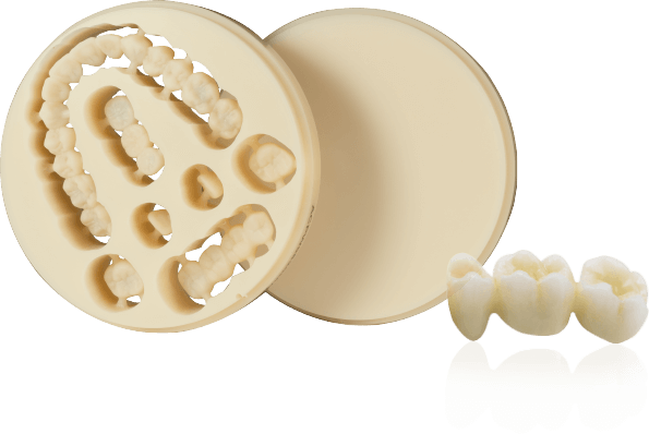 Aidite Dental monochromatic PMMA material for crown restoration