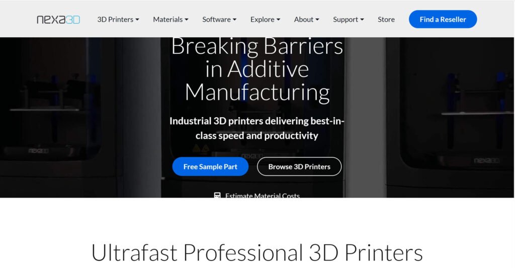 Nexa3D dental 3d printing brands