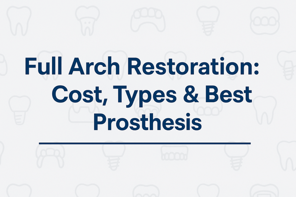 Full Arch Restoration: Cost, Types & Best Prosthesis