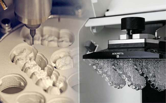 Milling or 3D Printing Denture