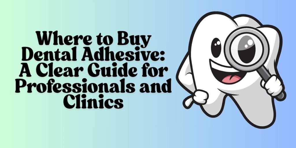 Where to Buy Dental Adhesive: A Clear Guide for Professionals and Clinics