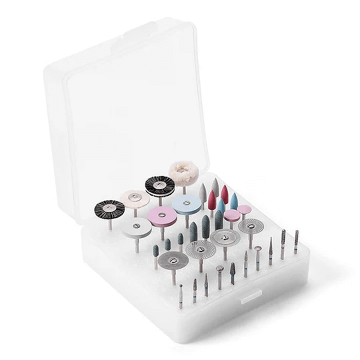 a complete dental polishing set with all necessary tools