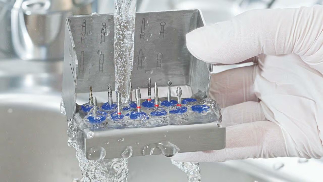 how to clean dental burs