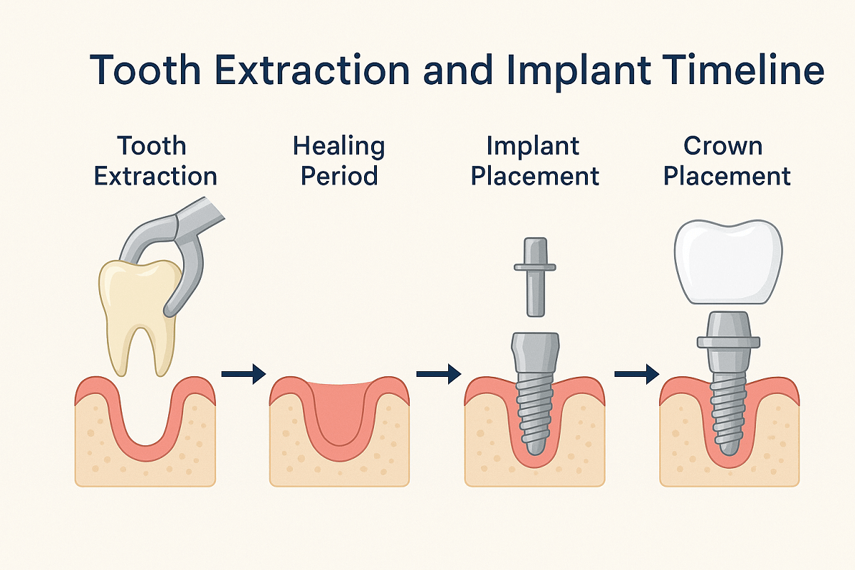 tooth extraction and implant timeline